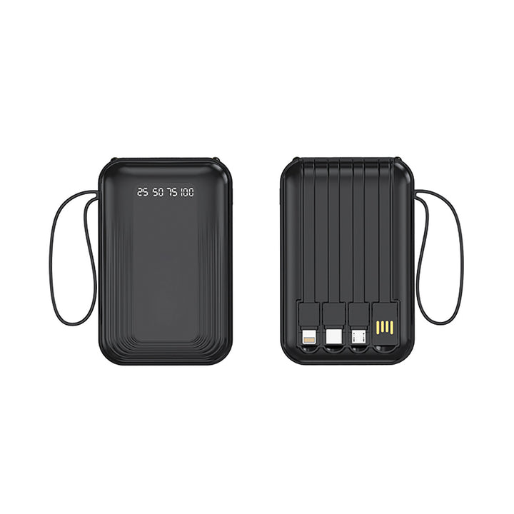 Multifunctional Power Bank with Integrated Cable System Bowlift