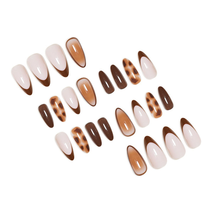 Artistic Stiletto Press-On Nail Set with Modern Design Bowlift