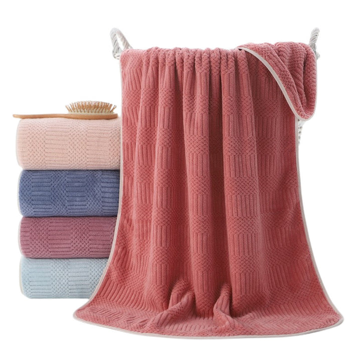 Ultra-Soft Microfiber Jacquard Bath Towel Bowlift