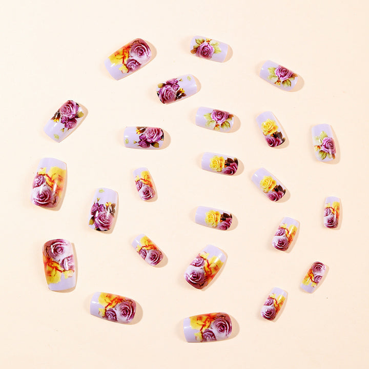 Floral Artistic Nail Wraps Bowlift