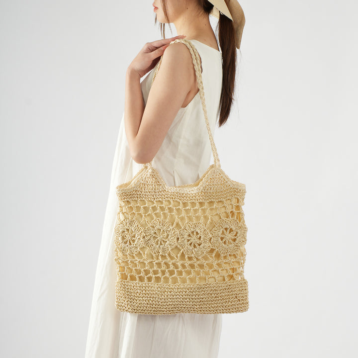 Handmade Macrame Tote Bag Bowlift