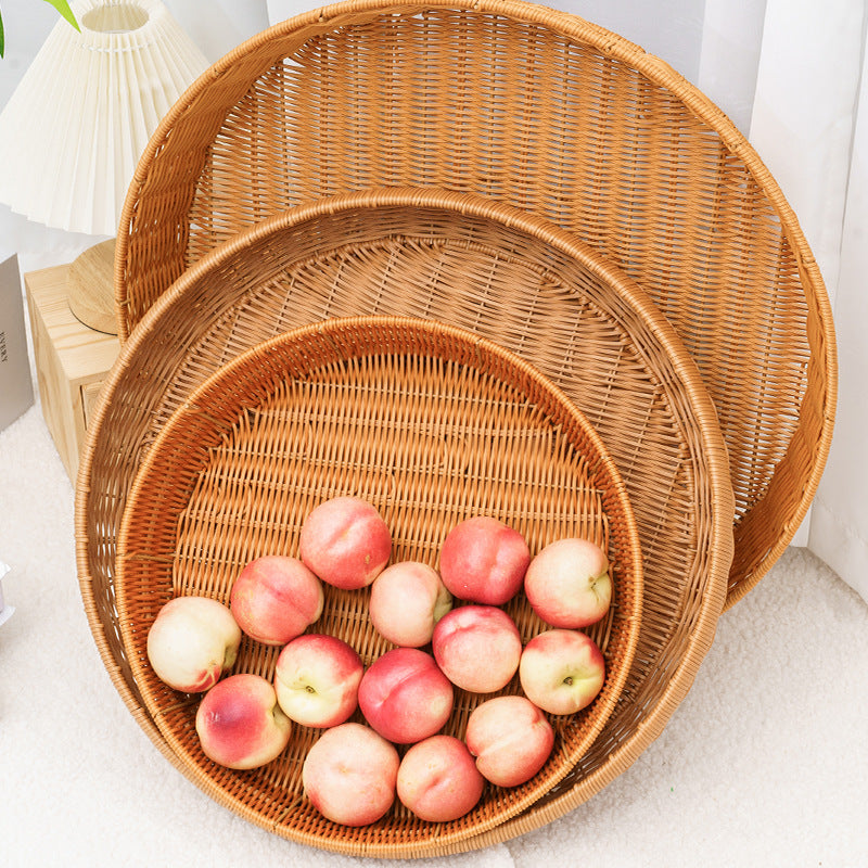 Handwoven Decorative Serving Tray Bowlift