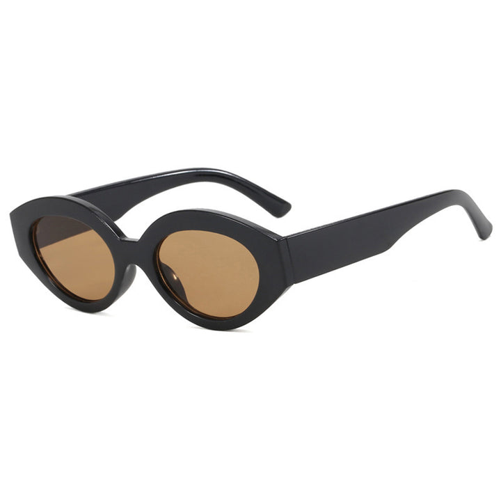 Ladies trendy cat-eye sunglasses with animal print Bowlift