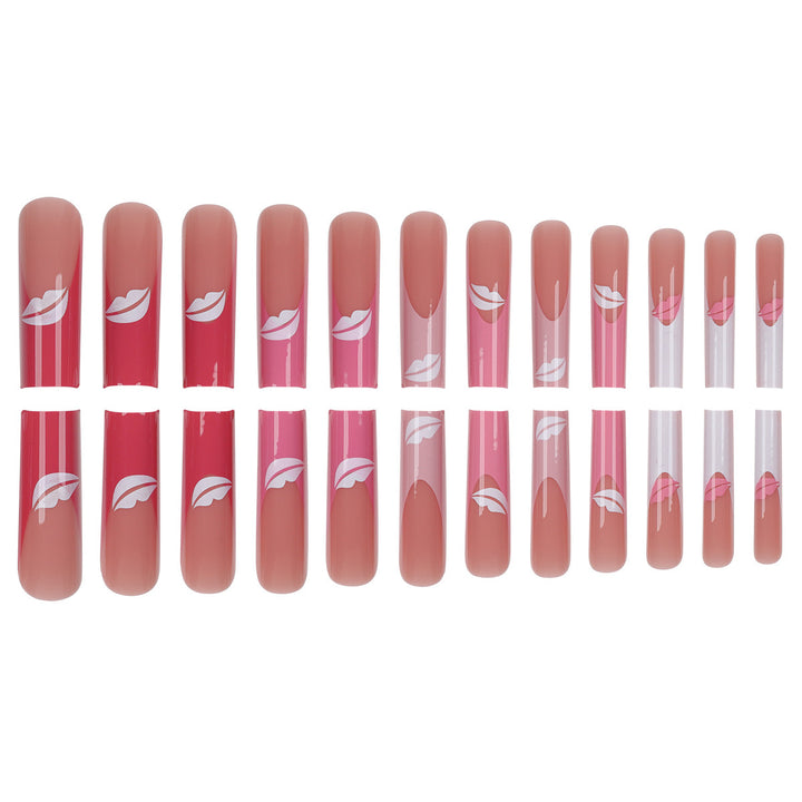 Artistic Stiletto Press-On Nail Designs Bowlift