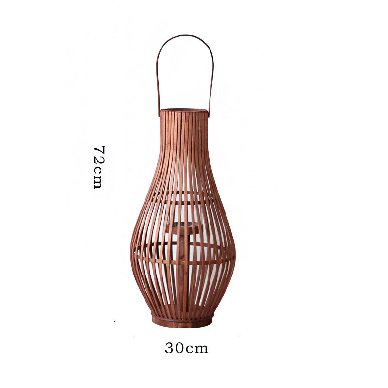 Elegant Rattan Lantern Bowlift