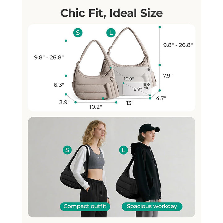 Comfortable shoulder bag with practical additional function Bowlift