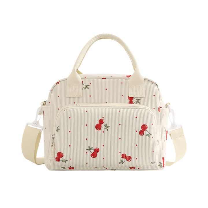 Insulated Lunch Bag with Stylish Zebra Print Bowlift