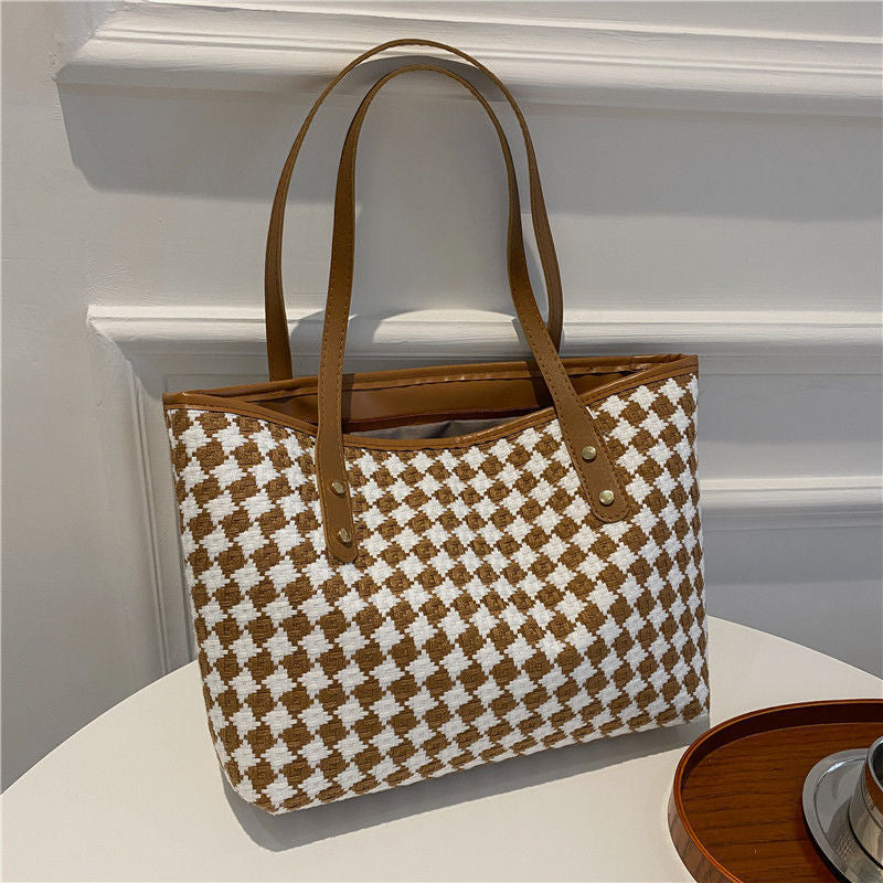 Decorative Woven Tote Bag Bowlift