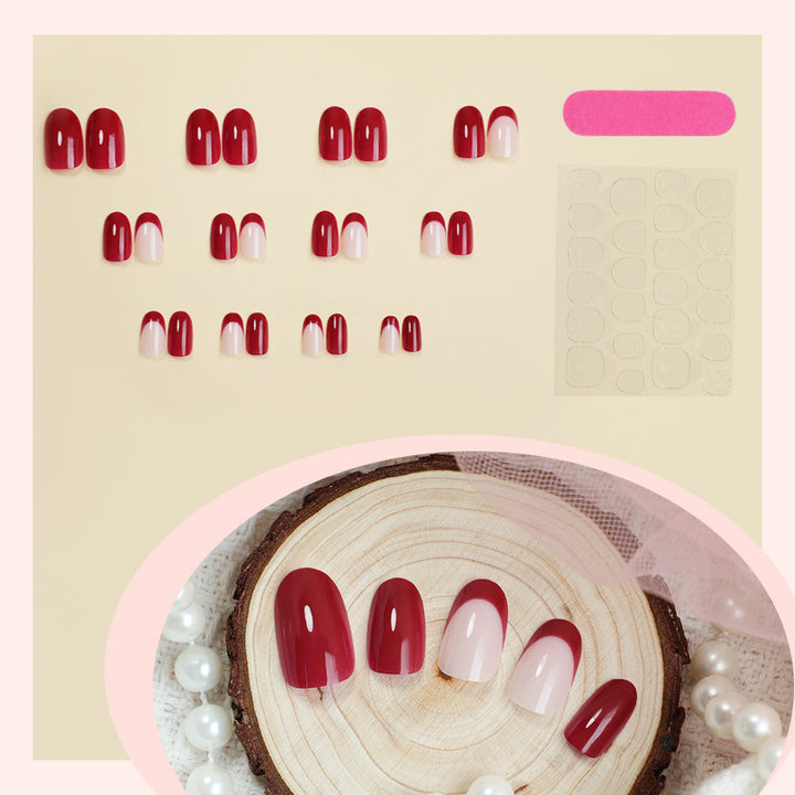 Premium Glossy Press-On Nail Art Set Bowlift