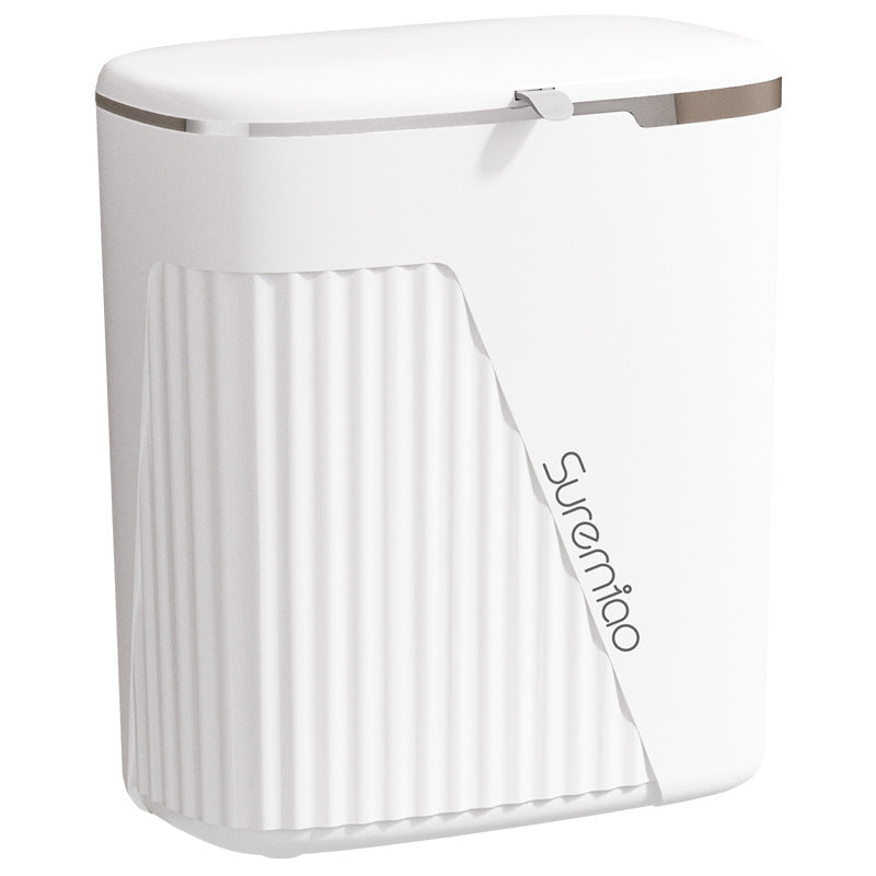 Women compact wall waste bin with lid and odor-tight system Bowlift