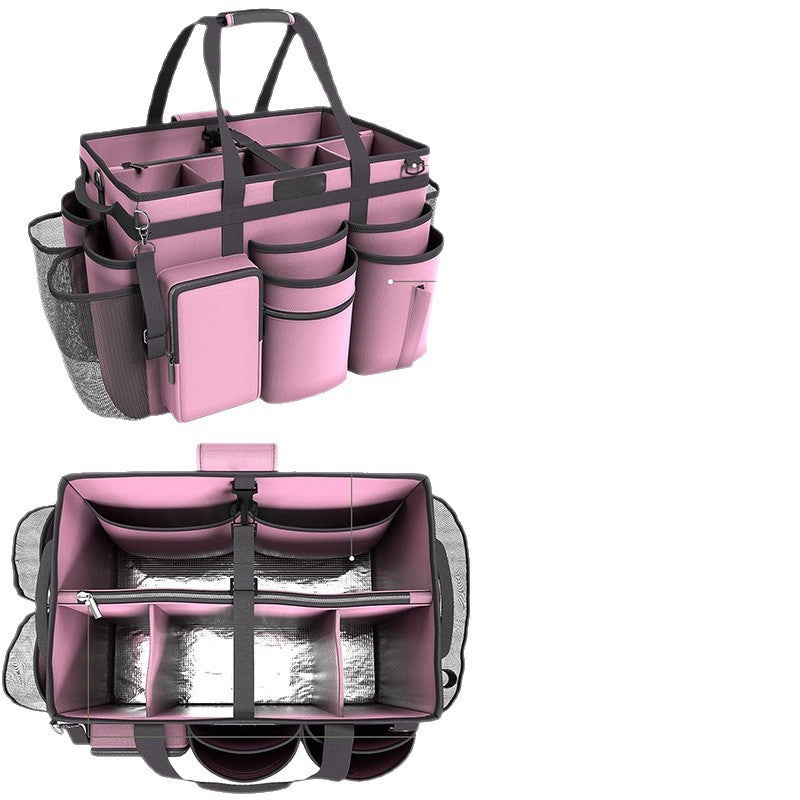 Multifunctional cleaning bag with roll and carry function Bowlift