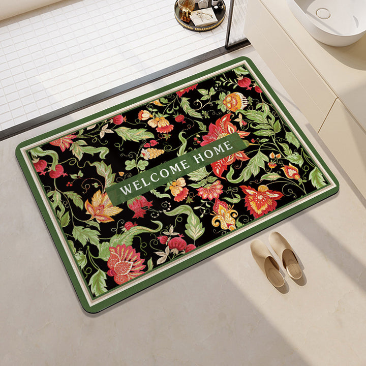 Geometric Patterned Memory Foam Bath Mat Bowlift