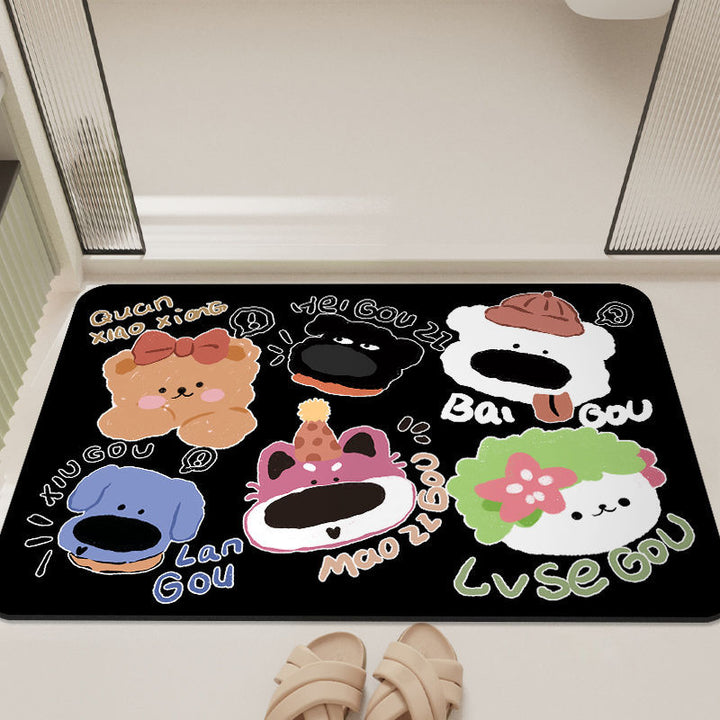Cartoon-Inspired Bathroom Mat Bowlift