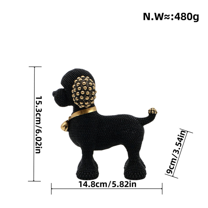 Decorative Dog Sculpture Bowlift