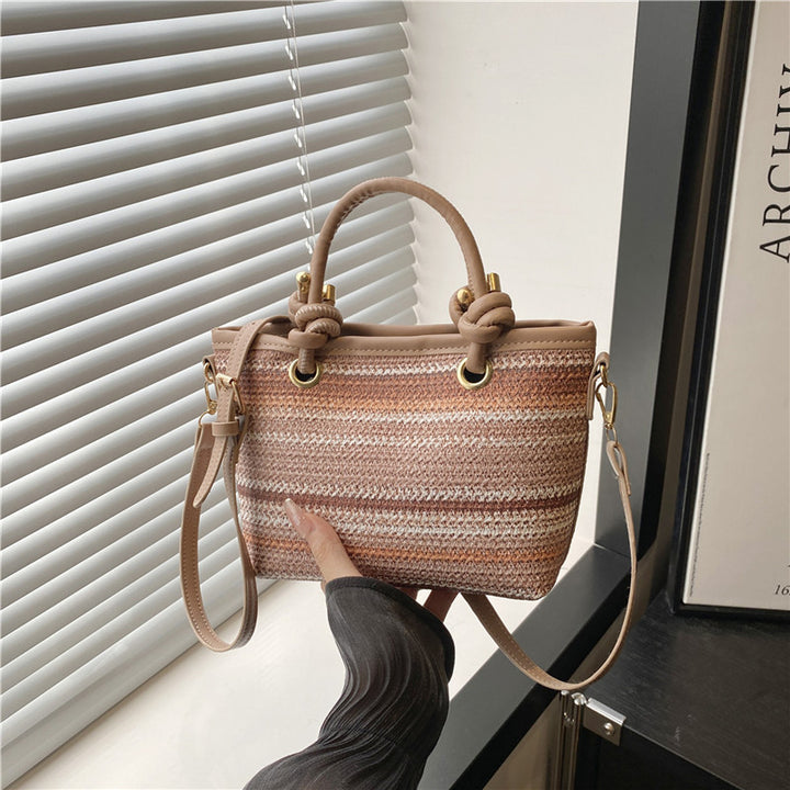 Woven Handheld Tote Bag Bowlift