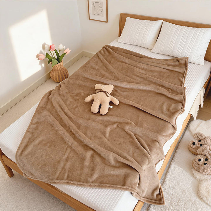 Ladies Cozy Microfiber Throw Blanket Bowlift