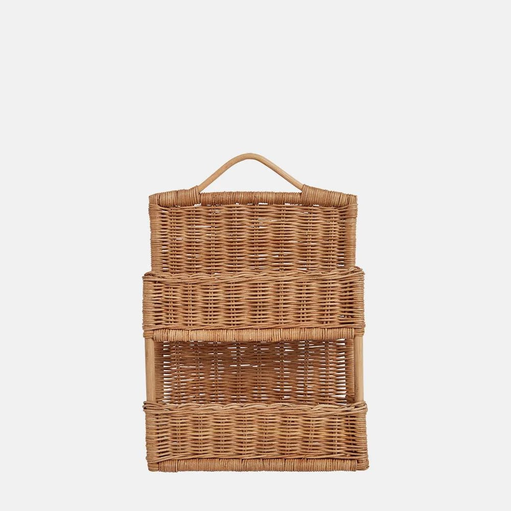 Multi-Tiered Woven Storage Organizer Bowlift