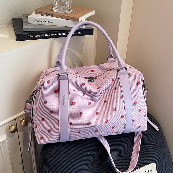 Stylish Quilted Weekend Duffle Bag Bowlift