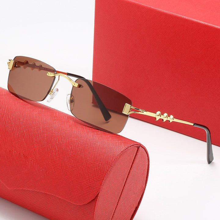 Women’s stylish retro sunglasses with luxurious metal frame and polarized lenses Bowlift