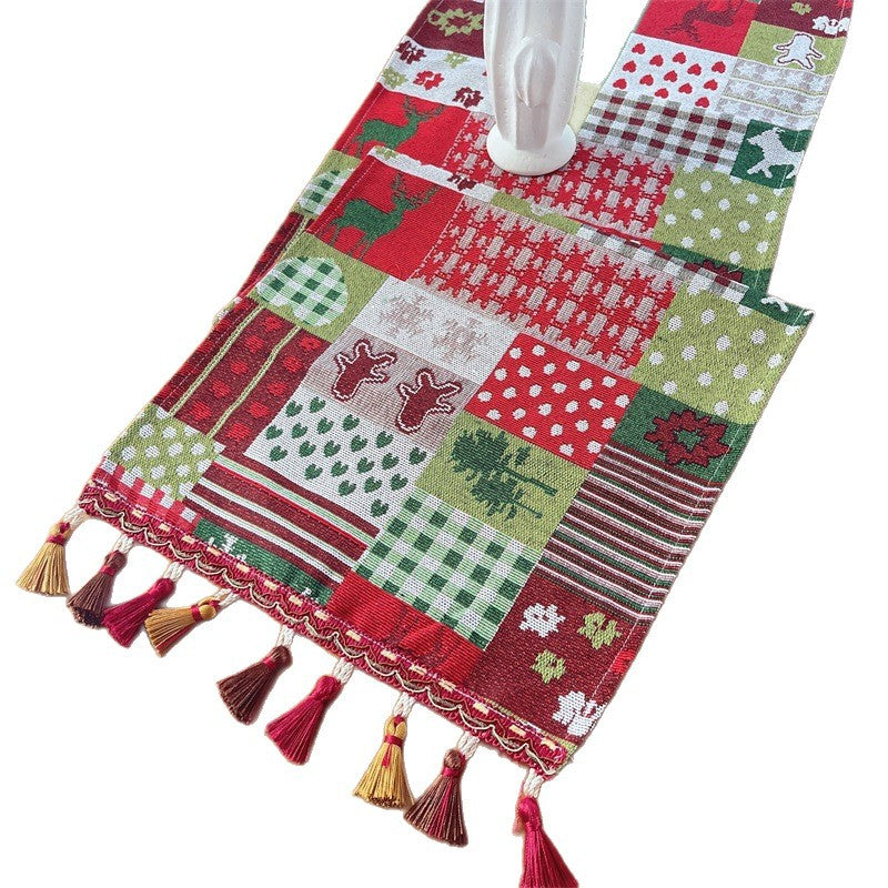 Floral Patterned Tapestry Table Runner