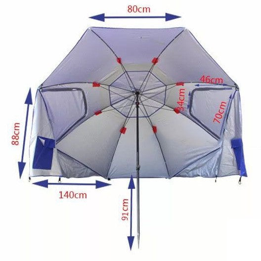 UV-repellent beach umbrella Bowlift