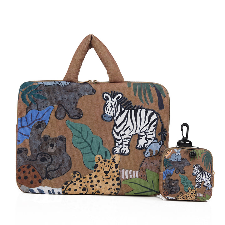 Stylish laptop cover with cute dog design Bowlift