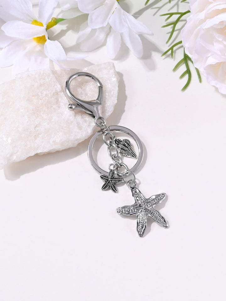 Keychain with Maritime Star Motif Bowlift