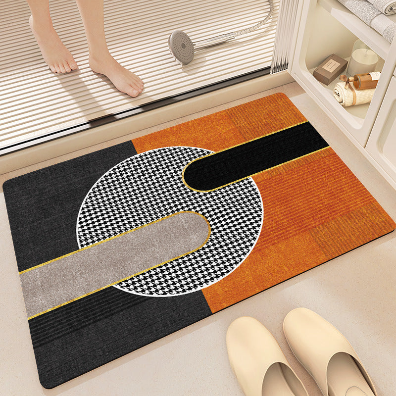 Abstract Pattern Non-Slip Bath Mat Bowlift