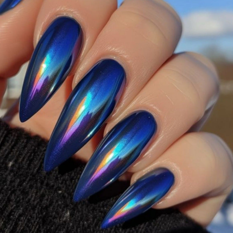 Iridescent Stiletto Press-On Nail Tips Bowlift