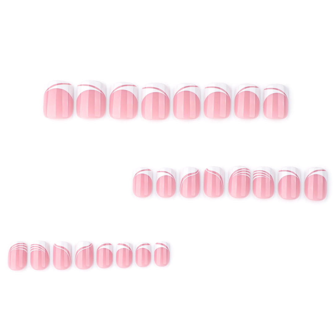 Artful Nail Art with Elegant Lines Bowlift