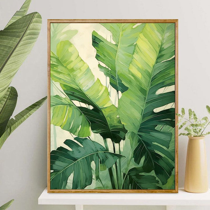 Tropical Leaf Canvas Artwork Bowlift