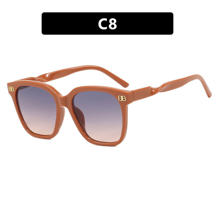 Women square sunglasses with elegant frame structure and UV protection Bowlift