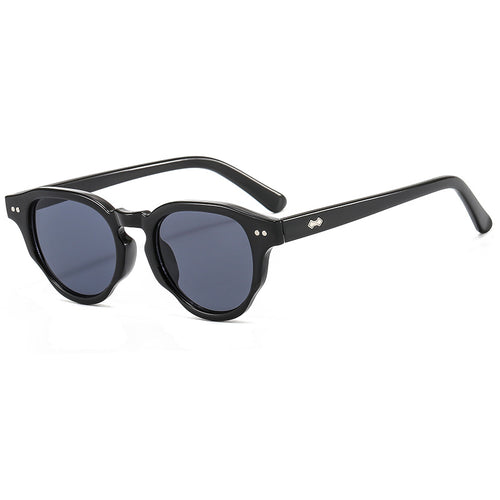 Women's fashionable sunglasses with oval frame and green glass Bowlift