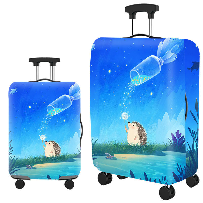 Whimsical Hedgehog Design Hard Shell Luggage Bowlift