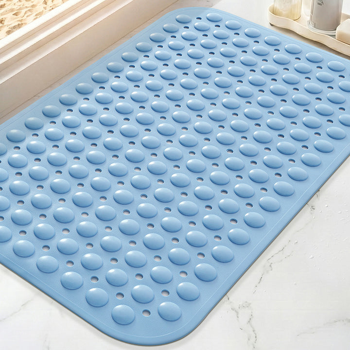 Textured Anti-Slip Bath Mat With Raised Drainage Nodules Bowlift