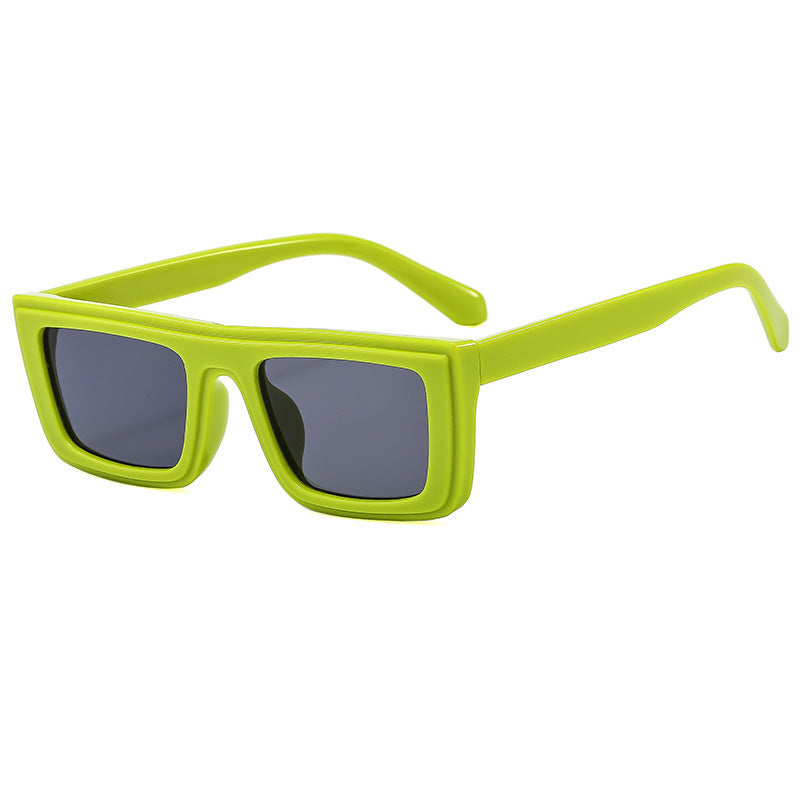 Women's fashionable square sunglasses with wide frame and polarized lenses Bowlift