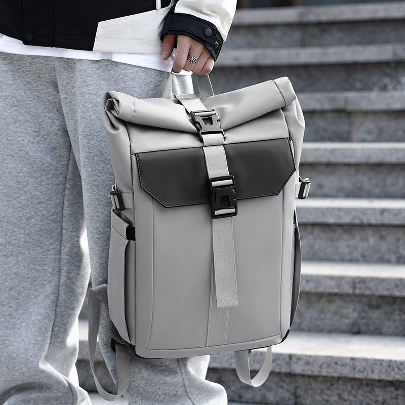 Robust rolltop backpack with ergonomic carrying system and versatile storage space Bowlift