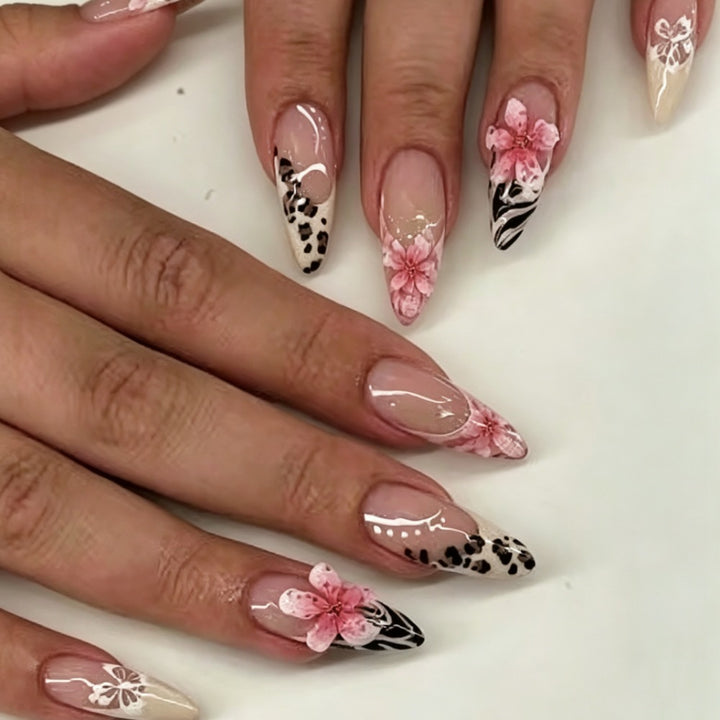 Creative Art Nails with Floral and Animal Motifs Bowlift