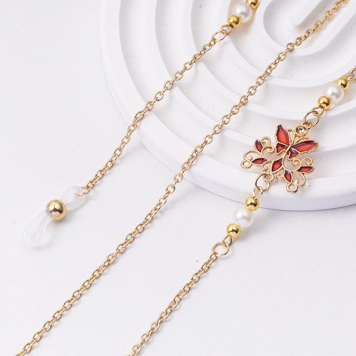 Elegant Floral Eyewear Chain Bowlift