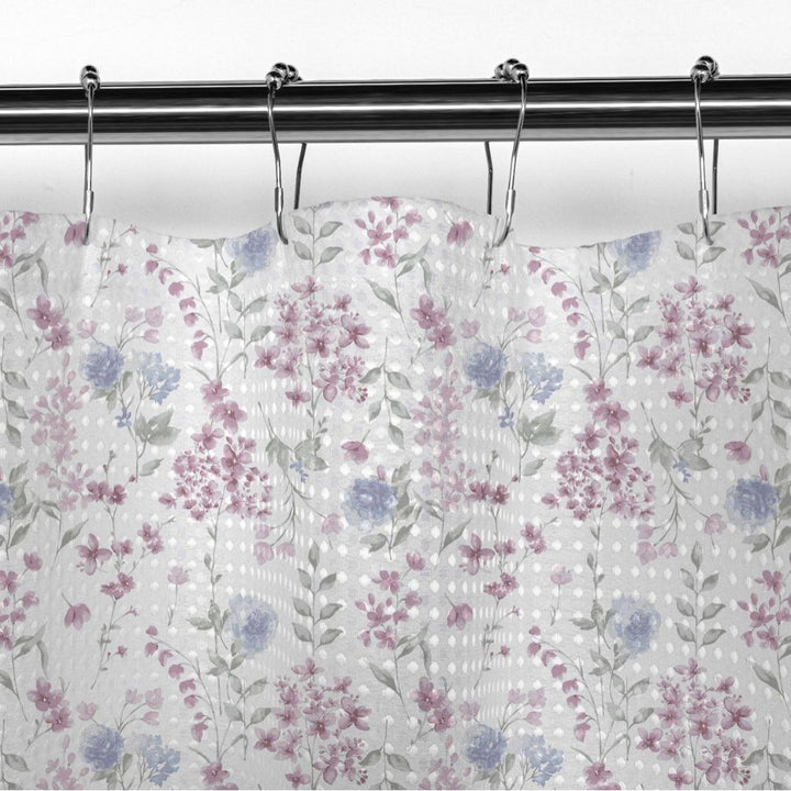 Floral Patterned Shower Curtain Bowlift