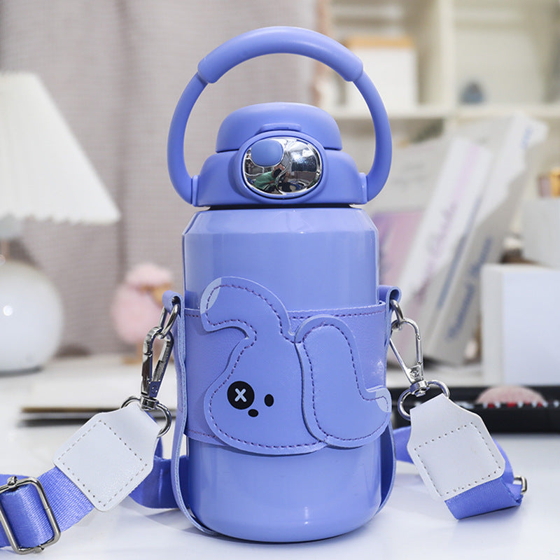 Women's Insulated Drinking Bottle with Practical Carrying System and Cute Design Bowlift