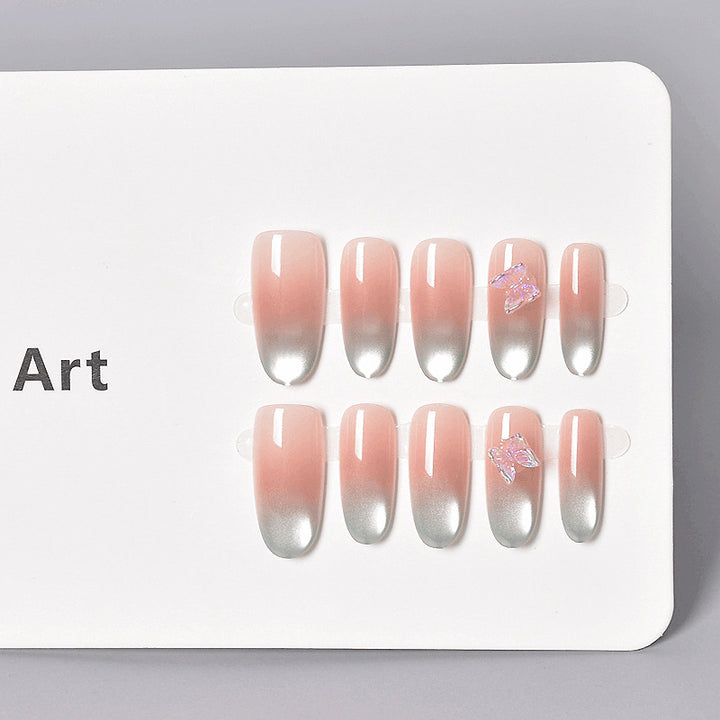Ombre Stiletto Press-On Nail Extensions Bowlift