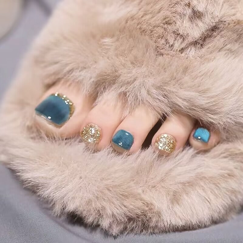 Decorative 3D Crystal-Embellished Nail Art Extensions Bowlift