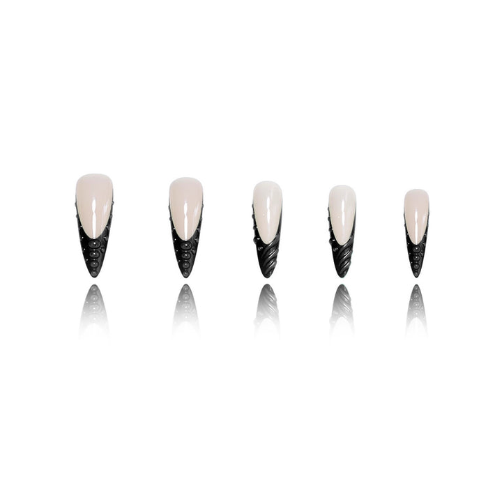 Artistic Sculpted Stiletto Nail Extensions Bowlift