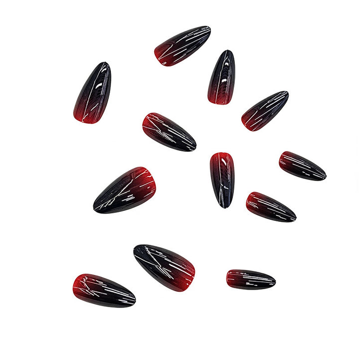 Ombre Glossy Stiletto Press-On Nails Bowlift