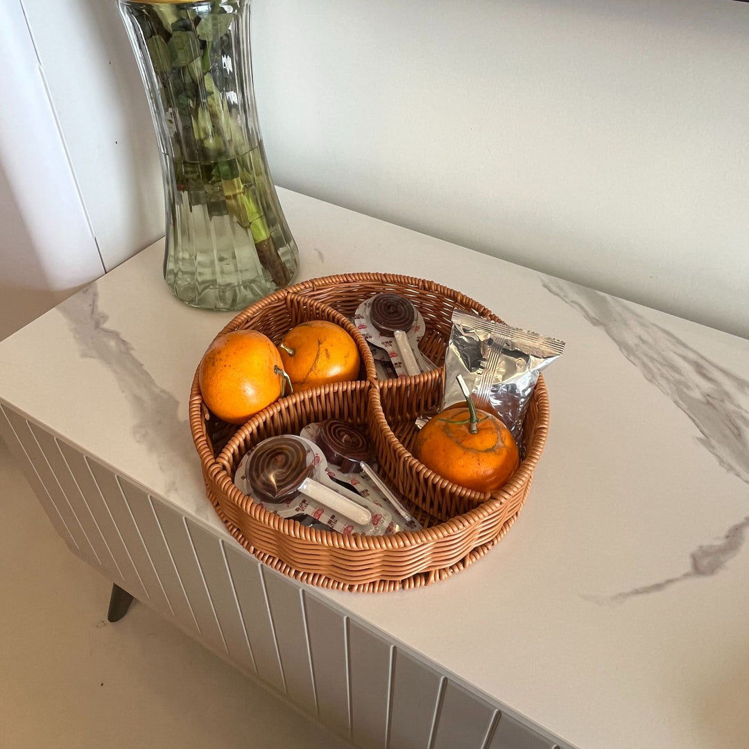 Round Woven Organizer Basket Bowlift