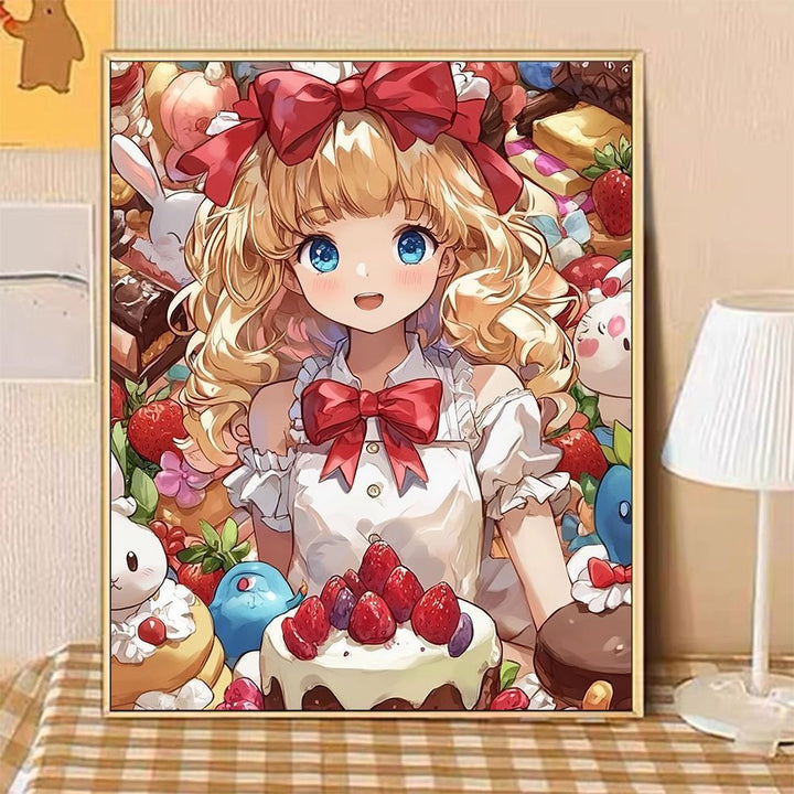 Whimsical Fantasy Dessert-Themed Canvas Art Print Bowlift