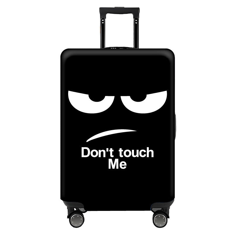 Women's Hard Shell Travel Suitcase with Eye-Catching Phrase Design Bowlift