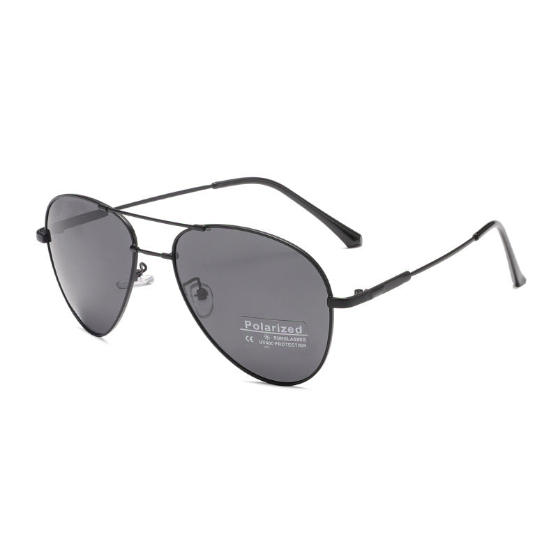 Men's polarized airplane sunglasses with ultra-light frame and UV protection Bowlift