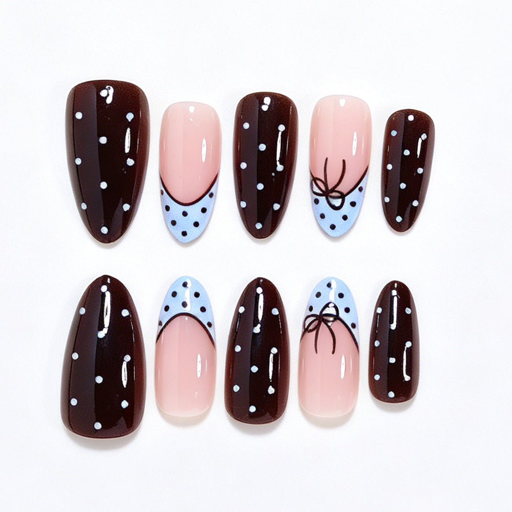 Playful Polka Dot Press-On Nail Set Bowlift